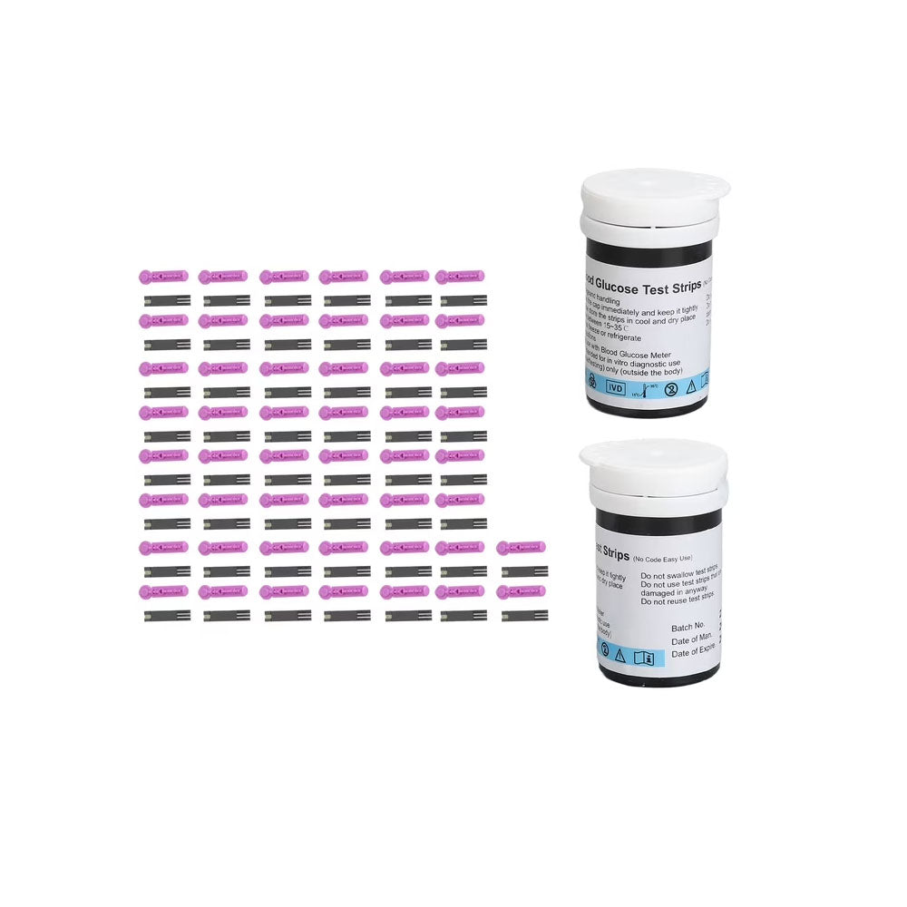 KIT DE 50 TIRAS REACTIVAS Y 50 LANCETAS